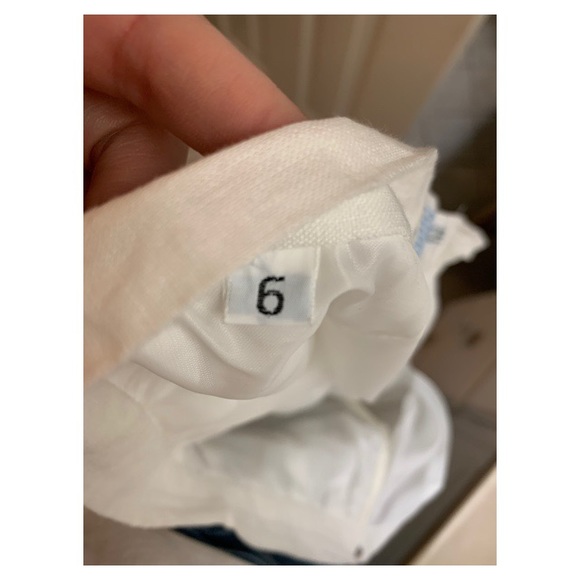 Vintage white A-line skirt. Size 6. - Picture 3 of 4